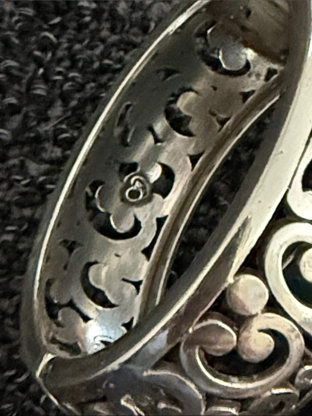 Brighton Silver Filigree Scroll Ring - Silver